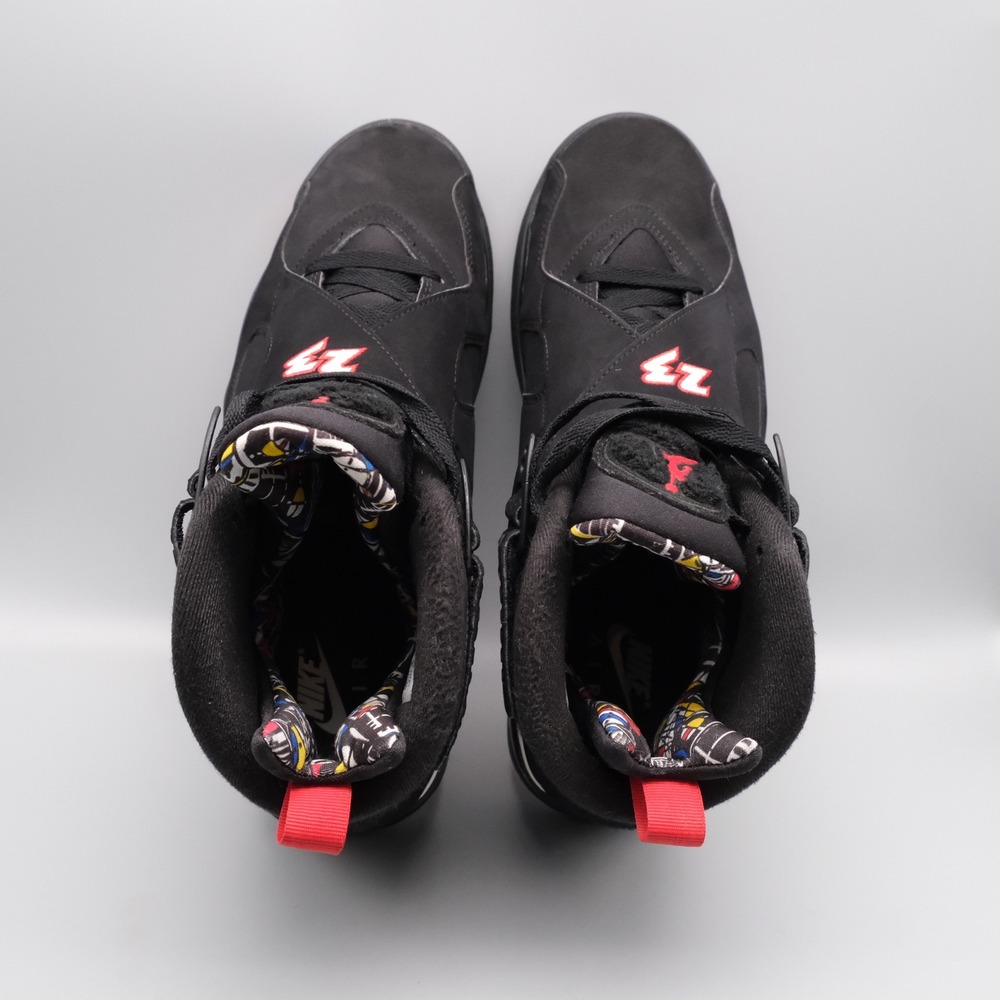 Nike Air Jordan 8 Retro Playoffs Men's Size 10 Sneakers Black/Red 305381-062 - Picture 6 of 16